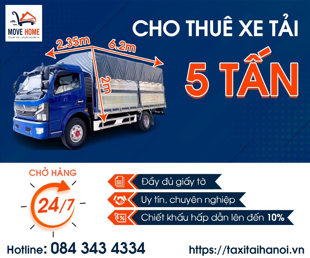 Cho thuê xe tải chở hàng hóa tại Hà Nội