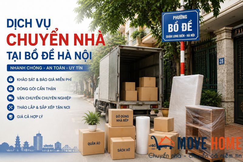 Dịch vụ chuyển nhà trọn gói phường Bồ Đề Hà Nội