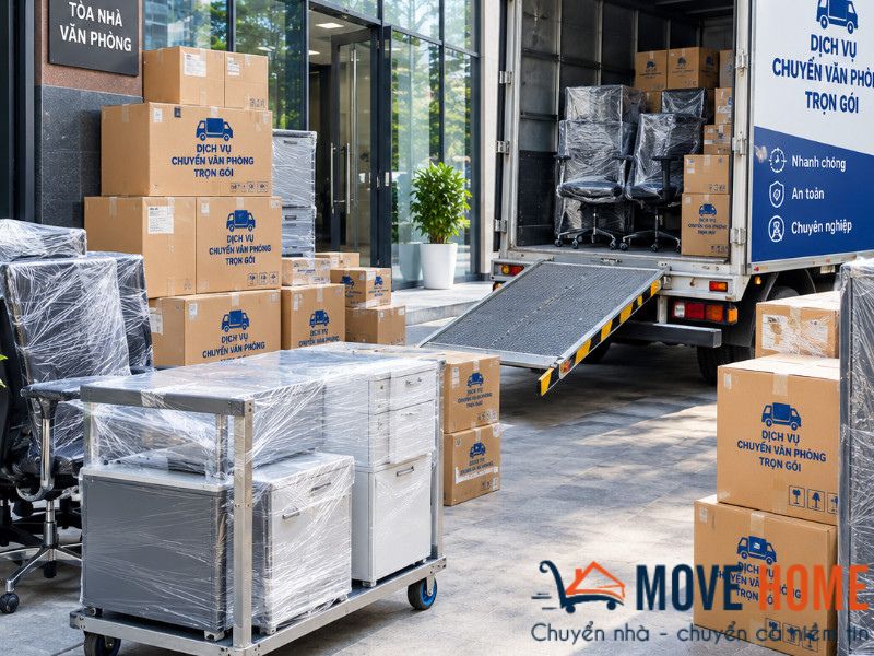 Dịch vụ chuyển văn phòng trọn gói phường Ô Chợ Dừa